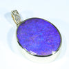 Natural Australian Boulder Opal and Diamond Gold Pendant (20mm x 17mm) Code - AA210