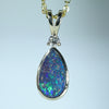 Real Opal Gold Pendant 