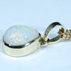 Real Opal Australian Opal Gold Pendant