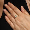 Natural Solid Australian Boulder Opal and Diamond Gold Ring - Size 7.5 Code - EM279J