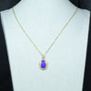 Gorgeous 18k Gold Solid Opal and Diamond Gold Pendant - Australian Opal Shop Gold Coast Brisbane Rd