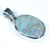 Australian Boulder Opal Silver Pendant with Silver Chain (14mm x 10mm) Code - Y27