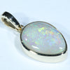 Coober Pedy Solid Crystal Opal Gold Pendant (12.5mm x 9mm ) Code - Z17