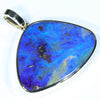 Natural Solid Australian Boulder Opal Gold Pendant (20.5mm x 27mm) Code - Z16