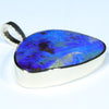 Natural Solid Australian Boulder Opal Gold Pendant (20.5mm x 27mm) Code - Z16