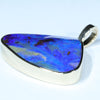 Natural Solid Australian Boulder Opal Gold Pendant (20.5mm x 27mm) Code - Z16