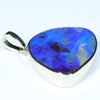 Natural Solid Australian Boulder Opal Gold Pendant (20.5mm x 27mm) Code - Z16