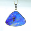 Natural Australian Boulder Opal Gold Pendant