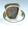 Natural Solid Australian Boulder Opal Gold Ring - Size 7.25  US Code - V002