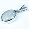 Sterling Silver -  Solid Queensland Boulder Opal - Natural Diamond