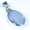 Australian Boulder Opal Silver Pendant with Silver Chain (12mm x 9mm) Code - FF521