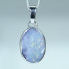 Natural Australian Boulder Opal Silver Pendant