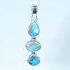 Silver 3 Drop Opal Pendant at the Australian Opal Shop - Brisbane Rd, Gold Coast