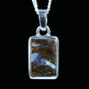 Gorgeous Silver Queensland Boulder Opal Silver Pendant