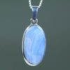 Stunning Blue Natural Queensland Boulder Opal Silver Pendant