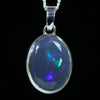 Black Opal Silver Pendant - Australian Opal Shop - Gold Coast