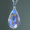 Natural Australian Solid Queensland Boulder Opal Pendant