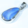 Australian Boulder Opal Silver Pendant with Silver Chain (17mm x 10mm) Code - Y82