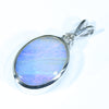 Sterling Silver - Solid Queensland Boulder Opal - Natural Diamoond