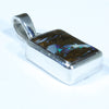 Australian Boulder Opal Silver Pendant with Silver Chain (11mm x 7.5mm) Code - Y162