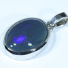 Sterling Silver - Solid Lightning Ridge Black Opal