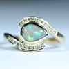 Crystal Opal Gold Ring at the Australian Opal Shop - 186 Brisbane Rd, Arundel, Gold Coast