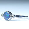 Sterling Silver - Solid Queensland Boulder Opal - Natural Diamonds