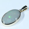 10k Gold - Solid Australian Coober Pedy Dark Opal