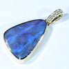 Natural Australian Boulder Opal and Diamond Gold Pendant (20mm x 14mm) Code - Z25