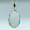 Natural Australian Coober Pedy Gold Opal Pendant