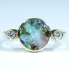 Solid Australian Opal Gold Ring - Australian Opal Shop - Gold Coast