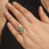 Natural Solid Australian Boulder Opal Gold Ring - Size 7.5 Code - V29