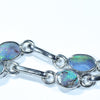 Australian Boulder Opal Silver Bracelet 16cm - 18cm Code  CC37