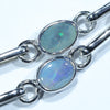 Australian Boulder Opal Silver Bracelet 16.5cm - 18cm Code  CC40