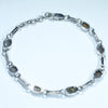 Australian Boulder Opal Silver Bracelet 16.5cm - 18cm Code  CC40