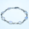 Natural Australian Solid Opal Silver Bracelet - Australian Opal Shop