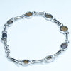 Australian Boulder Opal Silver Bracelet 16.5cm - 18cm Code  CC41