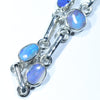 Australian Boulder Opal Silver Bracelet 16cm - 18cm Code  CC46