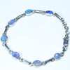 Australian Boulder Opal Silver Bracelet 16cm - 18cm Code  CC46