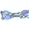 Australian Boulder Opal Silver Bracelet 16.5cm - 18cm Code  CC50