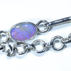 Australian Boulder Opal Silver Bracelet 16.5cm - 18cm Code  CC50