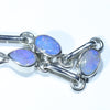 Australian Boulder Opal Silver Bracelet 16.5cm - 18cm Code  CC50