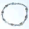 Australian Boulder Opal Silver Bracelet 16.5cm - 18cm Code  CC50