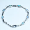 Natural Australian Queensland Boulder Opal Silver Bracelet - Australian Opal Shop