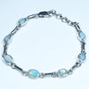 Australian Boulder Opal Silver Bracelet 16cm - 18cm Code  CC35