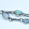 Australian Boulder Opal Silver Bracelet 16cm - 18cm Code  CC35