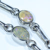 Australian Boulder Opal Silver Bracelet 16cm - 18cm Code  CC36