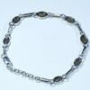 Australian Boulder Opal Silver Bracelet 16cm - 18cm Code  CC38