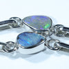 Australian Boulder Opal Silver Bracelet 16.5cm - 18cm Code  CC39