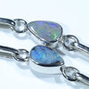 Australian Boulder Opal Silver Bracelet 16.5cm - 18cm Code  CC39